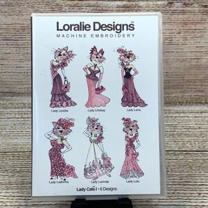 Loralie Designs Lady Cats I‎ Machine Embroidery Designs 630814